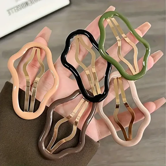10pcs Whimsical Cloud-Shaped Hair Clips - Hair Barrettes for Women - Multi-Colored, Stylish Hair Accessories for Easy Styling