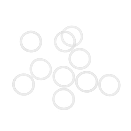 10pcs White 13mm Outer Dia 1.5mm Thickness Sealing Ring O-shape Rubber Grommet
