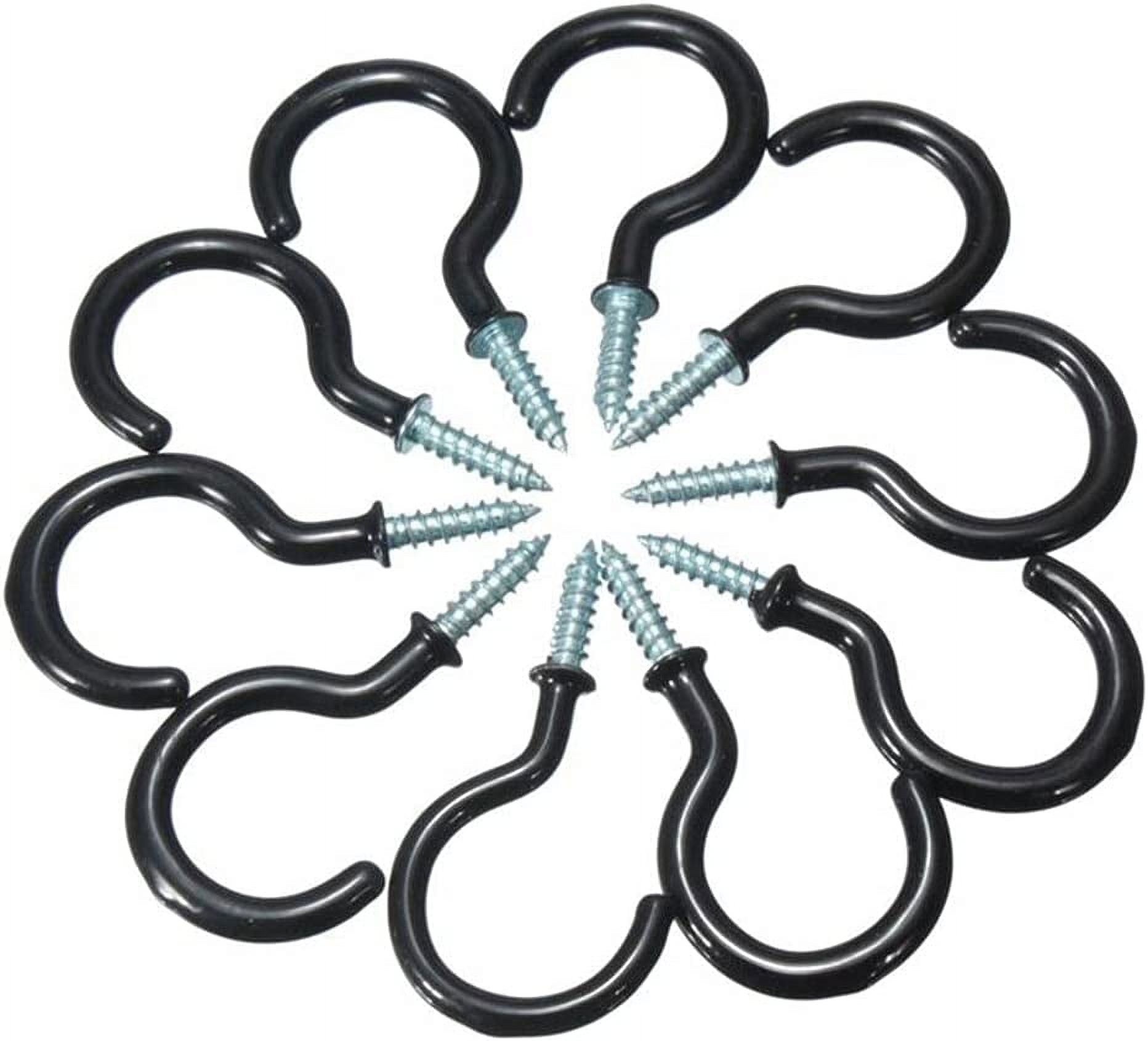 10pcs White Mug Shouldered Hanger Cup Hooks Heavy Duty Screwin Ceiling