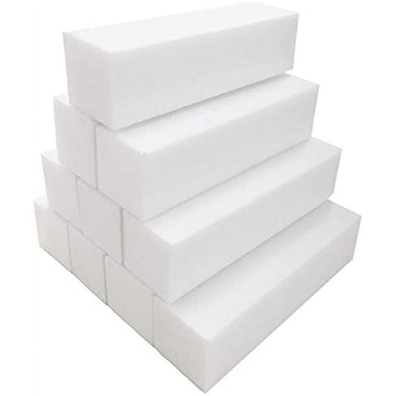 10pcs White Nail Buffer Block 4 Way Professional Nail Files and Buffer Nail Sanding Tools for Gel Natural Acrylic Nails