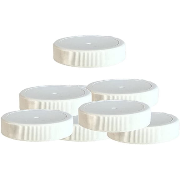 10pcs White Plastic Replacement Caps (48mm)