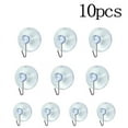 thumbnail image 1 of 10pcs Window Clear Suction Cup Sucker-Hooks Clothes Coat Metal Hanging Hook, 1 of 8