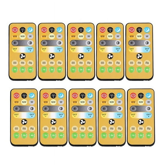 10pcs Wireless Switches, 3-Speed Timing Remote Control, for E27 Ceiling Fan Light, 1-4h Timing Remote Control