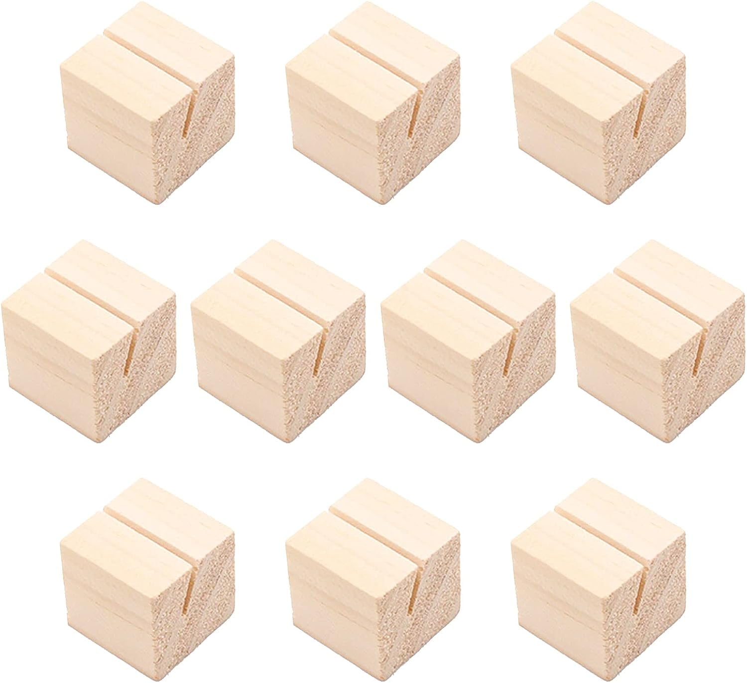 12Pack Wood Place Card Holders Wood Table Number Stands Picture Holder
