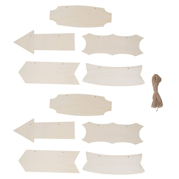 10pcs Wooden Arrows Wall Decor DIY Hanging Arrow Wood Sign for Holiday Decoration Wedding Decoration Gift Tags