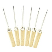 10pcs Wooden Handle Scriber Needle Modelling and Slotted Quilling Paper Tool Marking Patterns Awl Pick Needle