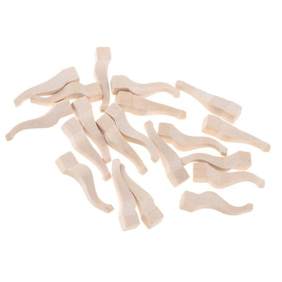 10pcs Wooden Table Legs for 1/12 Dollhouse Miniature DIY Making Accessories
