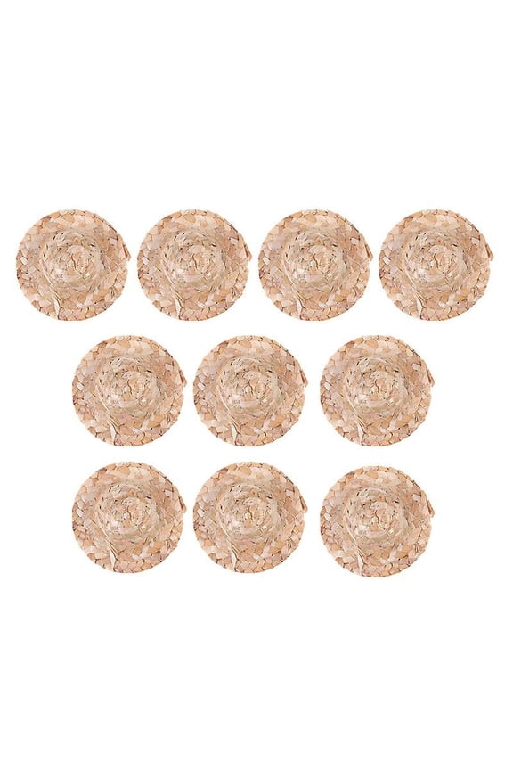 10pcs Woven Straw Hats