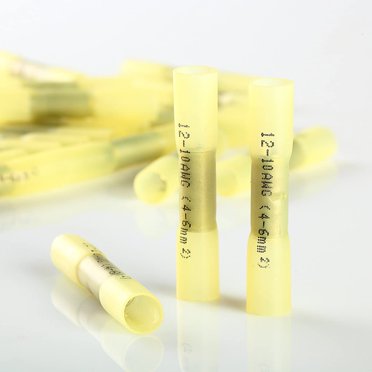 10 Pack 8 AWG Gauge Heat Shrink Butt Connectors - Car Audio Power & Ground Terminals