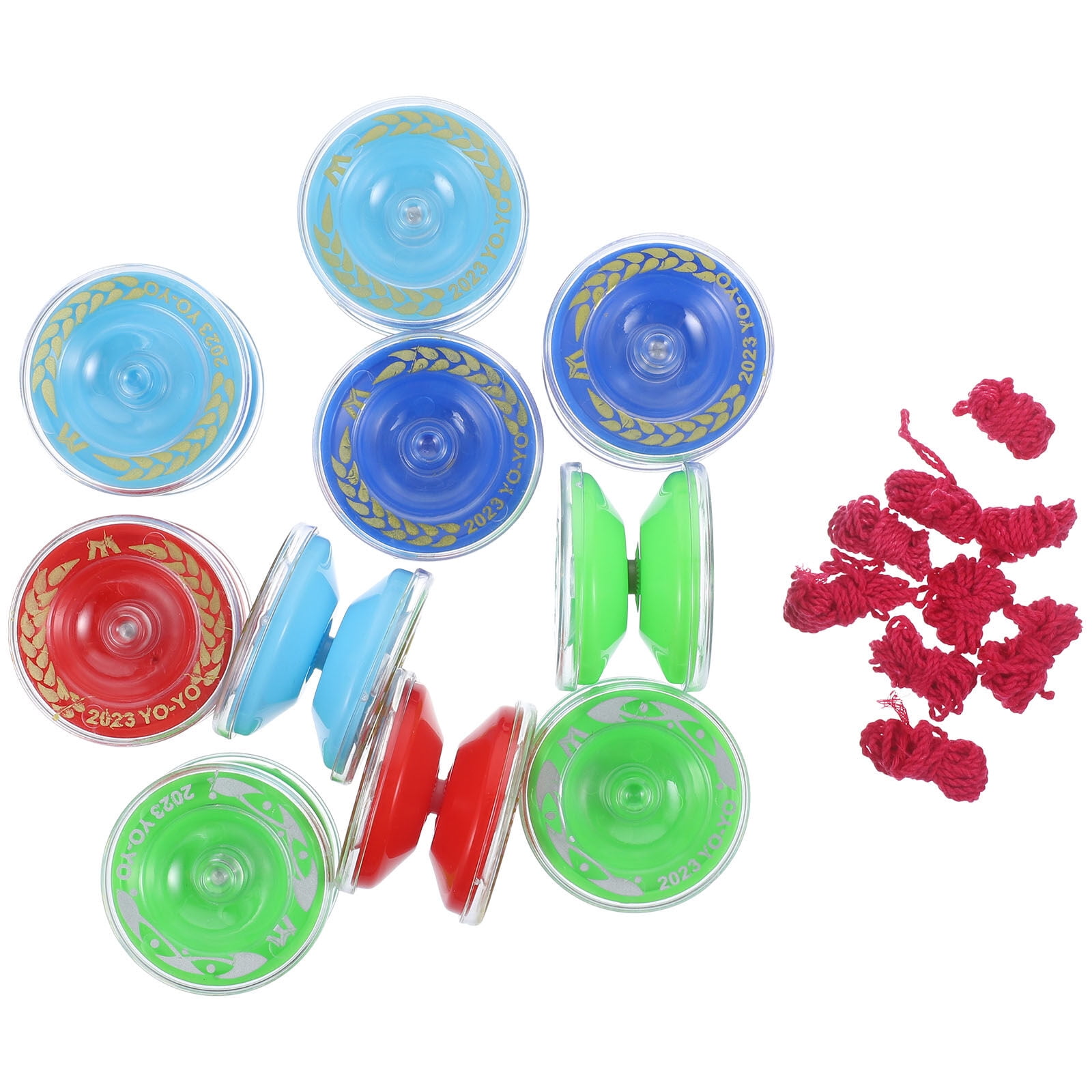 10pcs Yoyo Balls Mini Yoyo Toys Kids String Yoyo Playthings (Random