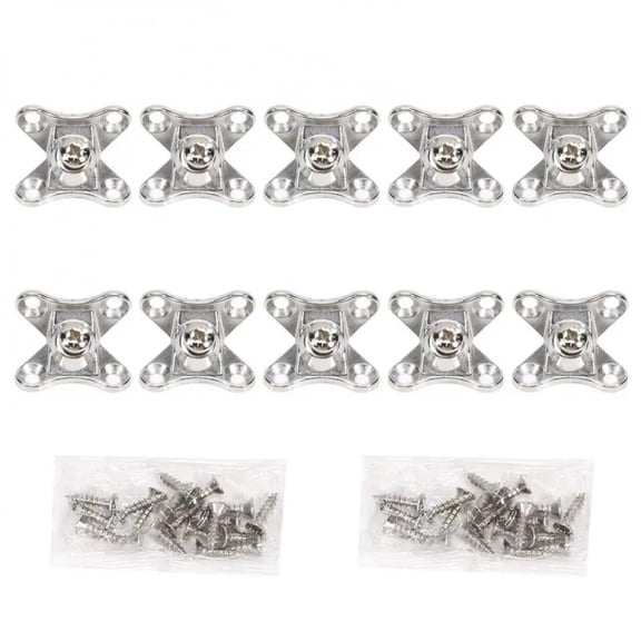 10pcs Zinc Alloy Butterfly Corner Bracket, Plank Corner Connector Removable,with Screws Furniture Hardware Fittings