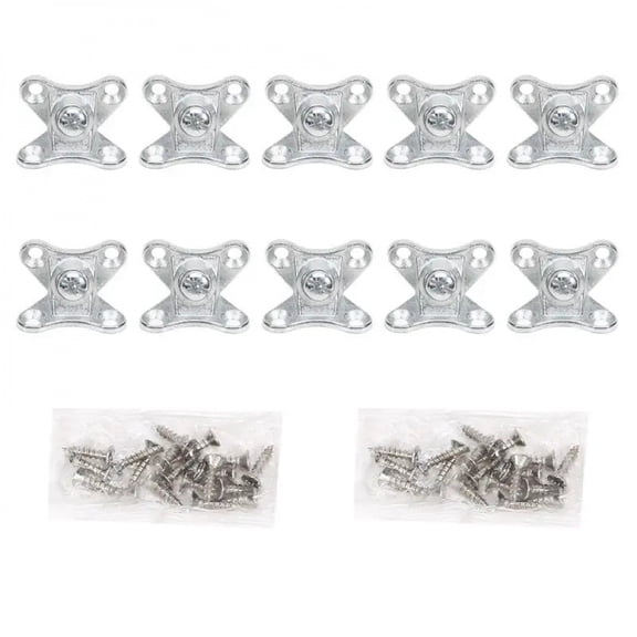 10pcs Zinc Alloy Butterfly Corner Bracket, Plank Corner Connector Removable,with Screws Furniture Hardware Fittings