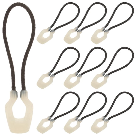 10pcs Zipper Pull Tab Zipper Head Outdoor Zipper Head Clothes Clothing Puller Luggage for DIY