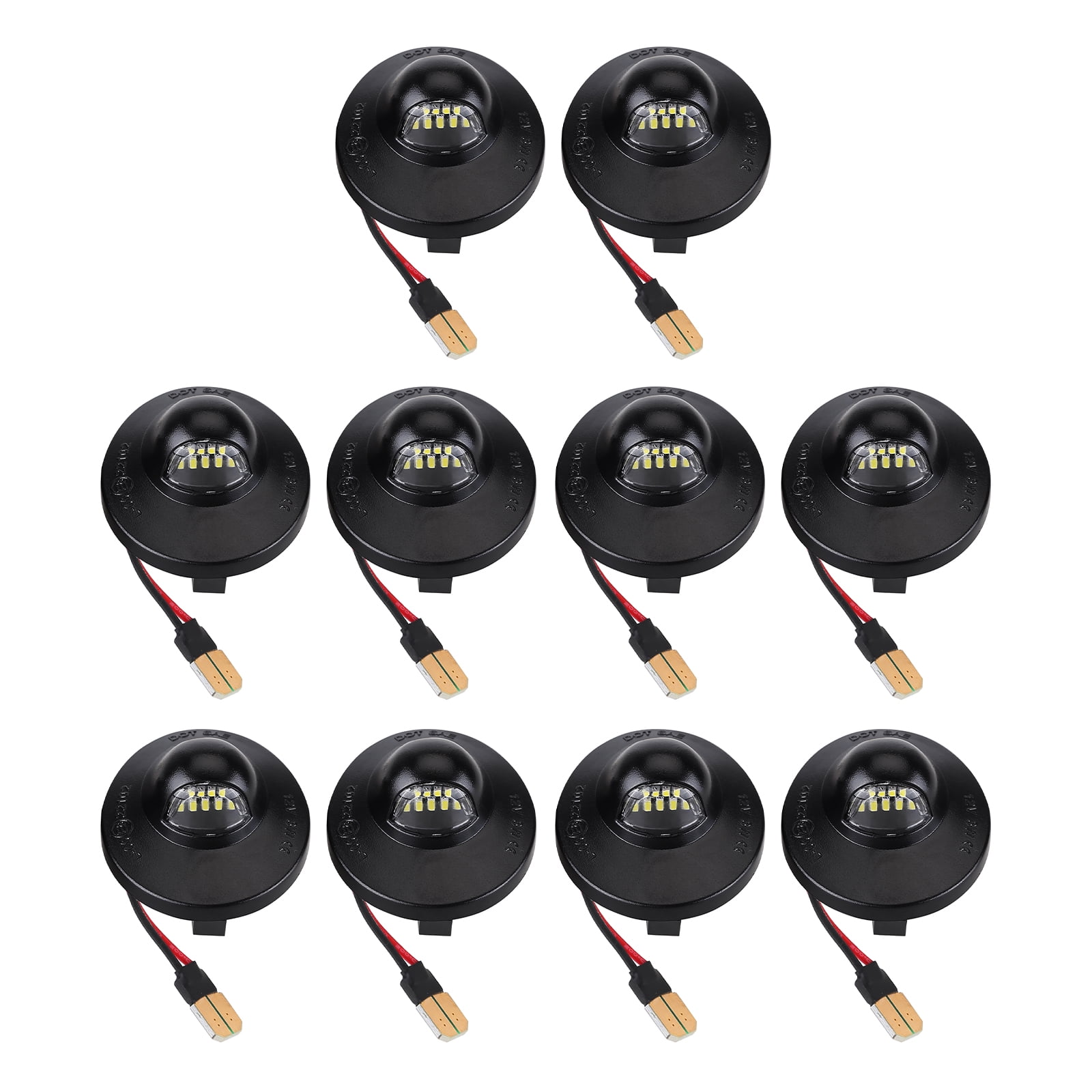 10pcs for Ford F150 License Plate Light Wide Voltage for Ford F250/F350 Led Pickup Truck License Plate Light