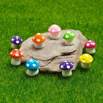 10pcs mini resin mushrooms*1 pack Clearance! Decoration Miniature Resin Simulation Garden Statue Agaric Features: