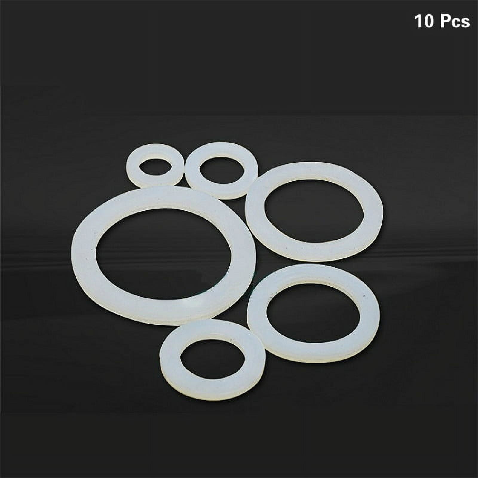 10pcs orings silicone gasket rubber seal 1/2" 3/4" 1" 2" silicone seal flat cylinder sealing