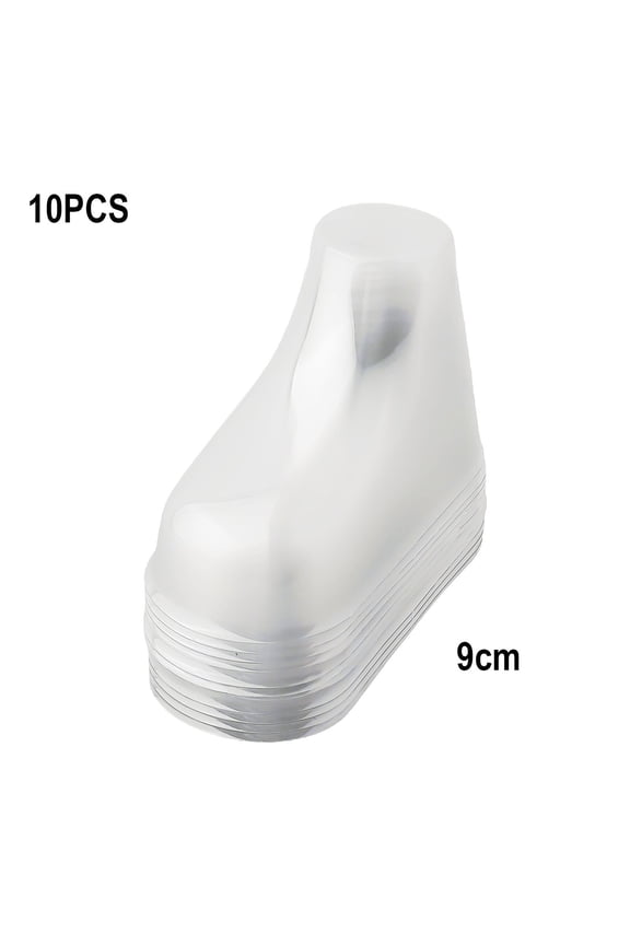 10pcs/pack clear plastic baby booties display socks PVC 10pcs 9cm