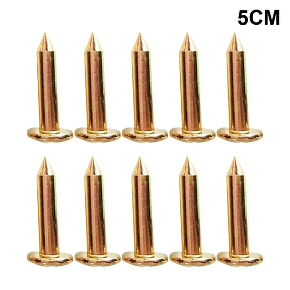 10pcs/set 3/5/7/8/10cm Surveying Steel Nails Survey Marker for Cross Measuring Nails Boundary Mark Survey Stakes Metal