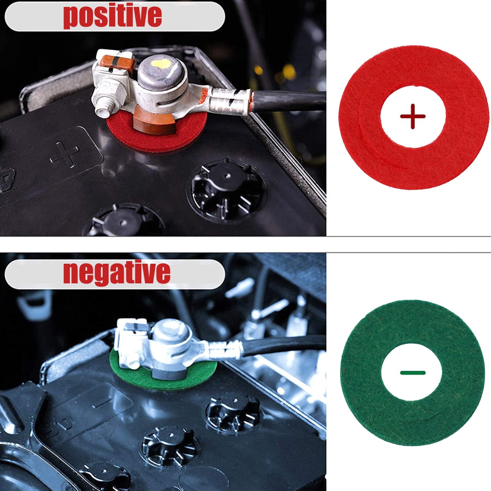 10pcs/set BC2127 Battery-Terminal Protector Anti-Corrosion Auto Car Pad ...