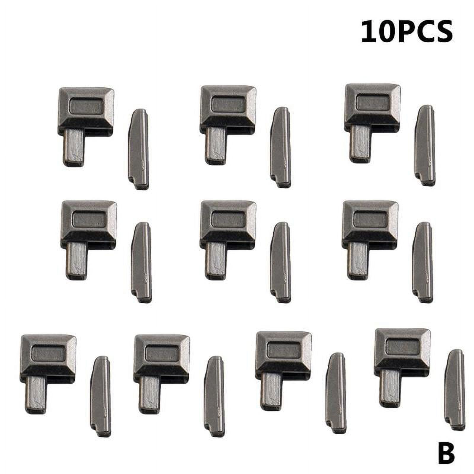 10pcs Metal Zipper Stopper Zipper Tail Clip Stop Tail Plug Head with Screw  DIY bag Leather Hardware Leather Craft 17mm 14mm in 2023