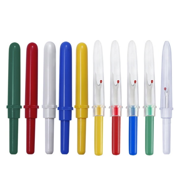 10pcs/set Thread Cutter Seam Rippers Stitch Unpicker Sewing Plastic Handle Craft