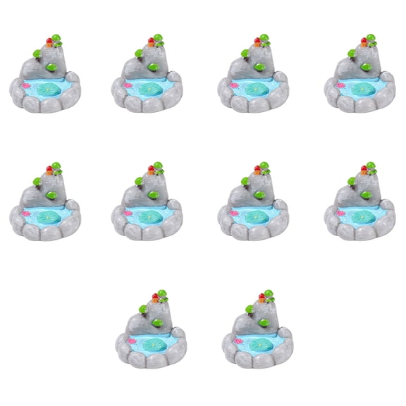 10pcs simulated pool micro decoration moss succulent flower pot accessories cake decoration table decoration-style:style2;style:style2;