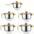 thumbnail image 1 of Nobrand 18/20/22/24/26cm Stainless Steel Cooking Pot Set, 5 Pots and 5 Lids, 1 of 1