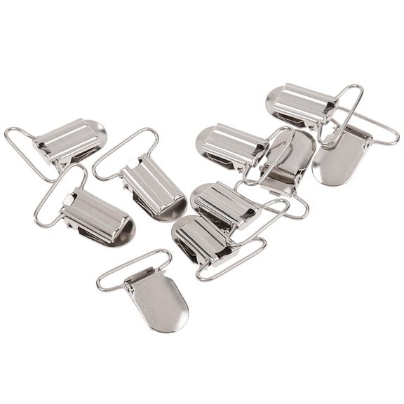 10pcs t type pacifier suspender holder buckle dummy soother clips 25mm