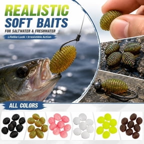 10pcs1Set New Rugby Soft Bait Micro PVC Potato Black PitWater Gallbladder Ball Fish Bait Contains Sequins Salt Fishing Lure Set