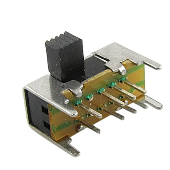 10pcsxDC 50V 0.5A DP3T 2P3T PCB Horizontal Slide Switch SK23D08 8 Pin