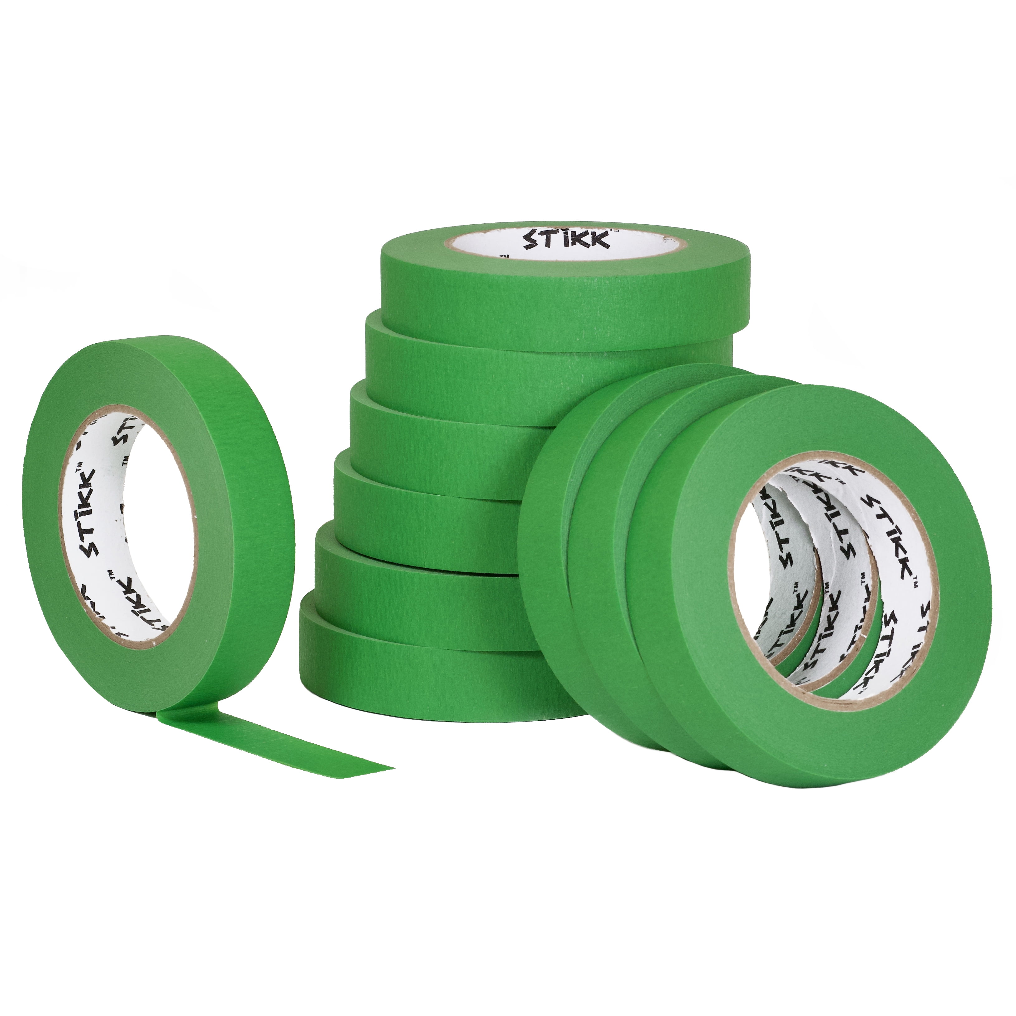 2 inch x 60 yard STIKK Forest Green Painters Tape 14 Day Easy