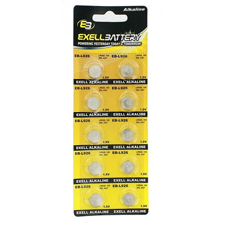 10pk EB-L926 Alkaline 1.5V Watch Battery Compatible with AG7 LR926 399