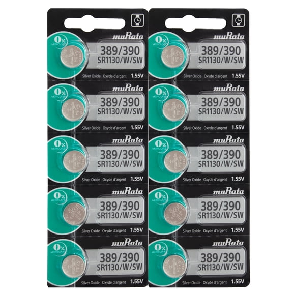 10pk Murata Watch Battery Size 389/390 Replace V389 SR54 Fast USA Ship