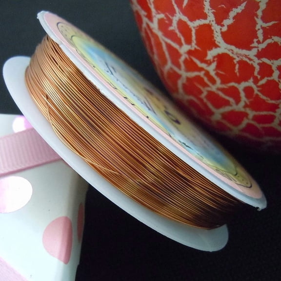 10rolls Copper Jewelry Wire Long-Lasting Raw 26 Gauge 0.4mm about 39.37 Feet(12m)/roll