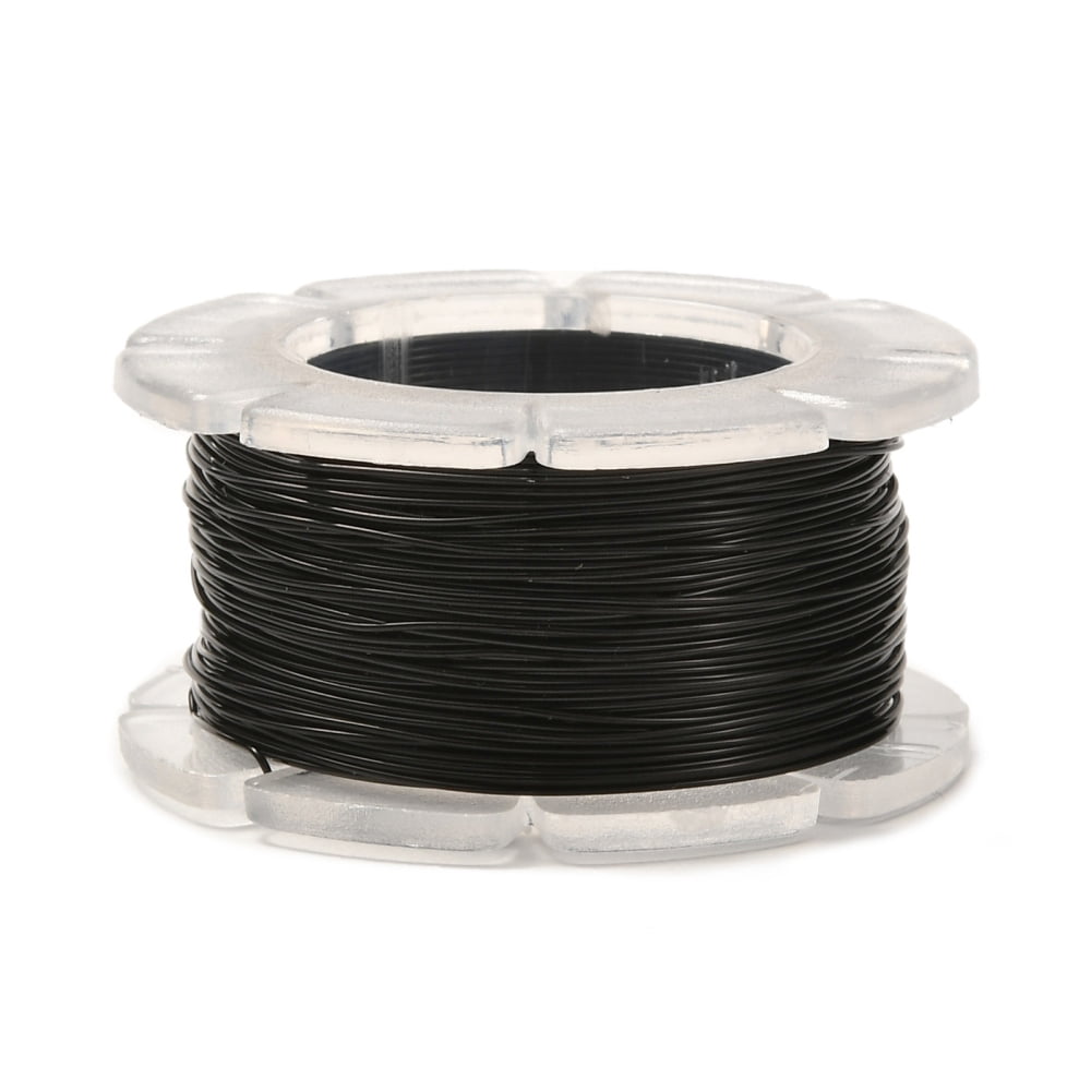 10rolls Round Copper Craft Wire for Jewelry Making Long-Lasting Plated Black 26 Gauge 0.4mm about 65.61 Feet(20m)/roll