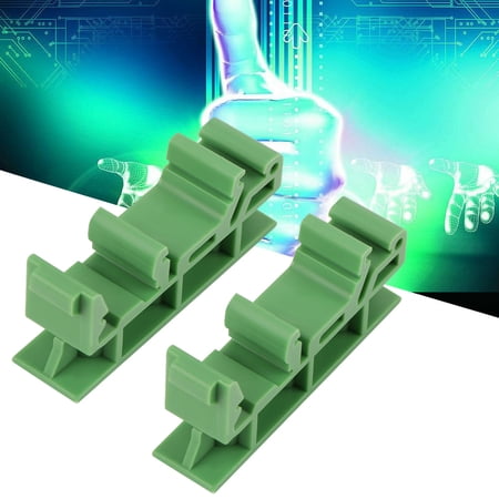 10sets 35mm PCB DIN C45 Rail Adapter Circuit Board Mounting Bracket Stand Carrier