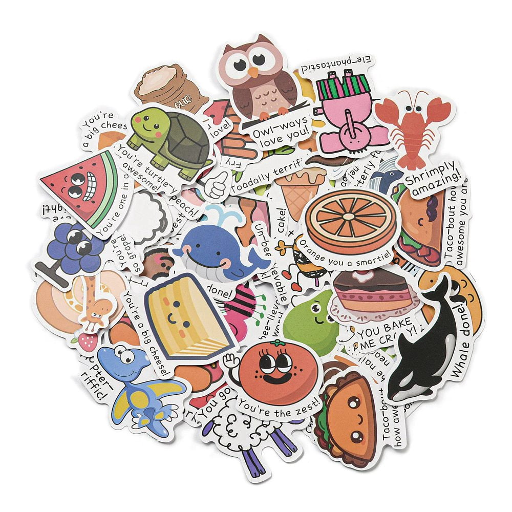 10sets 50pcs/set Paper Stickers for Photo Album Diary Scrapbook Decoration Mixed color 40~75x37~75x0.2mm