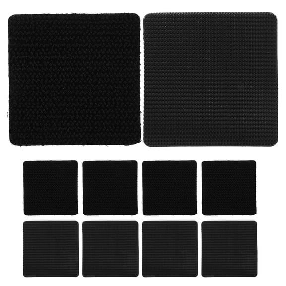 HEMOTON 10 Sets Car Carpet Retainer Adhesive Hook and Tape for Floor Mats Auto Interior Accessories Fixing Solution