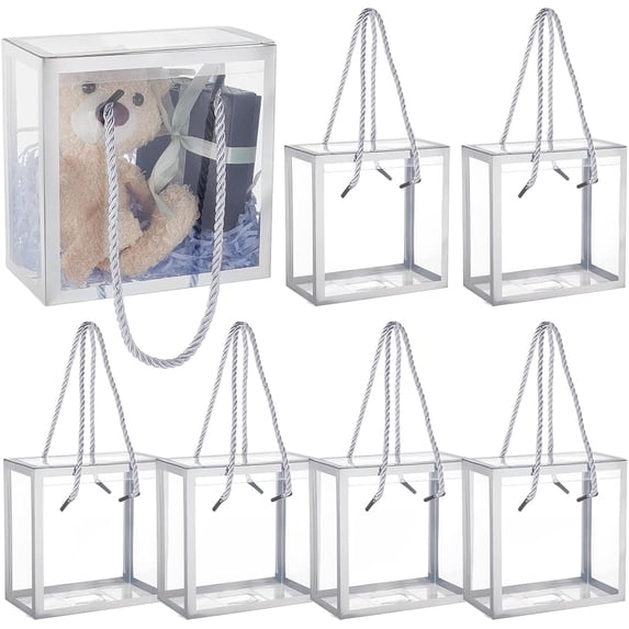 10sets Foldable Hot Stamping Transparent PVC Packaging boxes with ...