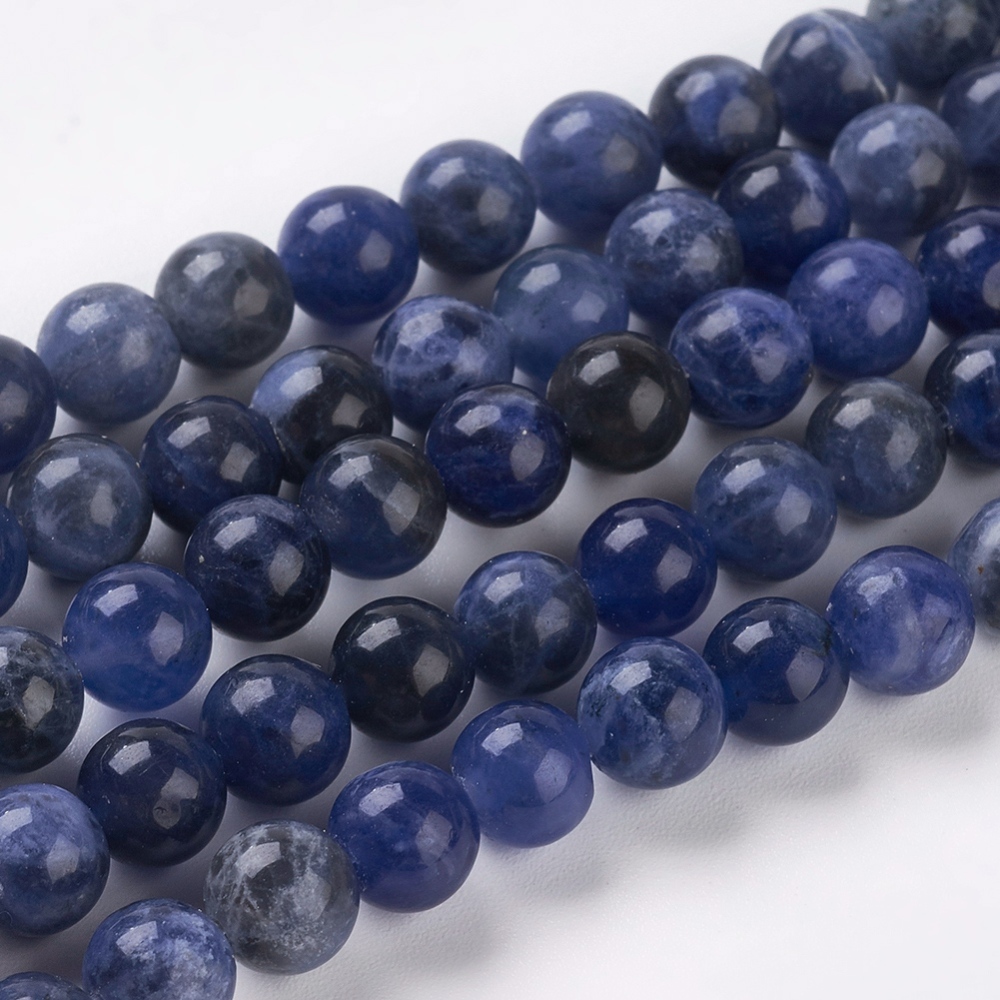 10strands Natural Sodalite Beads Strands Grand A Round 6mm Hole: 0.8mm about 58~61pcs/strand 15 inch