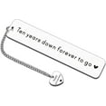 thumbnail image 1 of 10th Anniversary Bookmark, Tin Anniversary GIFS for Women Men, 10 Year Wedding Anniversary for Wife Couple, Gifts for Anniversary, Mens Stocking Stuffers, 10th Anniversary GIFS for Him Her, 1 of 4