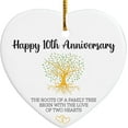 10th Anniversary Ceramic Ornament Gifts, Best Tin Anniversary Wedding
