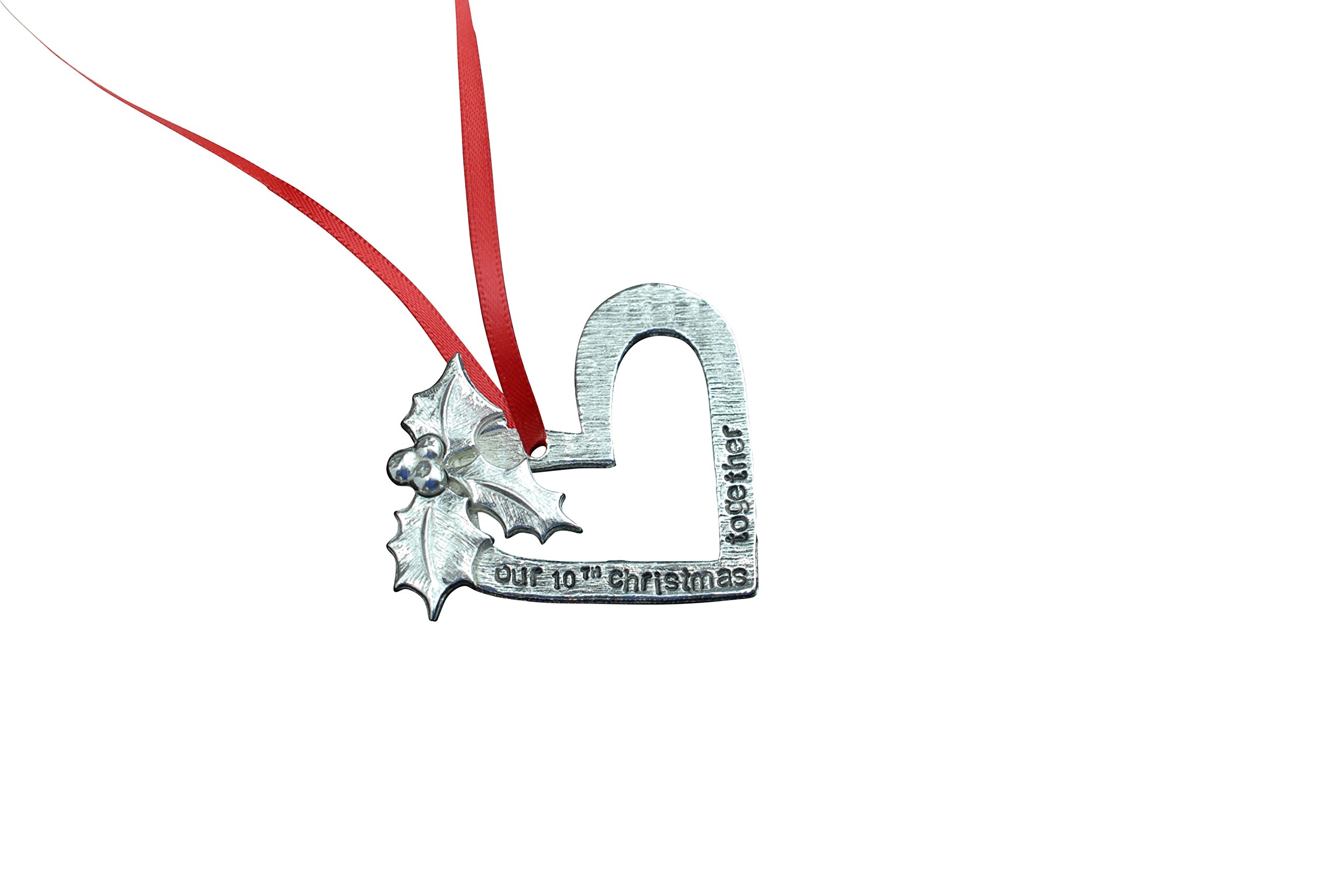 10th Anniversary Christmas Tree AIF4 Ornament Reads Our 10th