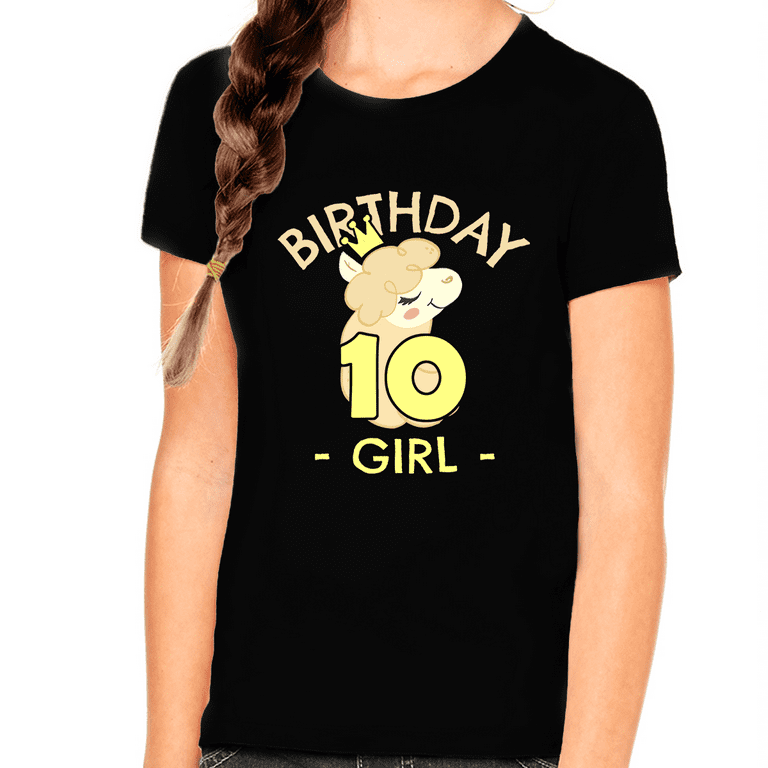 Llama Birthday Shirt - 10th Birthday Llama Birthday Shirt - 10th Birthday