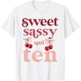thumbnail image 1 of 10th Birthday Sweet Sassy and Ten 10 Years Old Cherry T-Shirt, 1 of 3