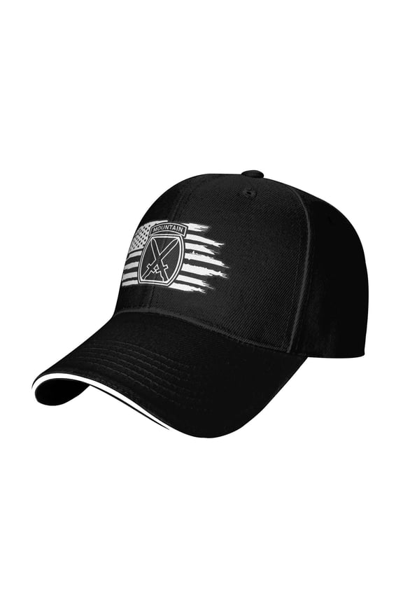 10th Mountain Division Army American Veteran Baseball Cap Adjustable Sandwich Fashion Caps for Men Women Classic Casquette Hat