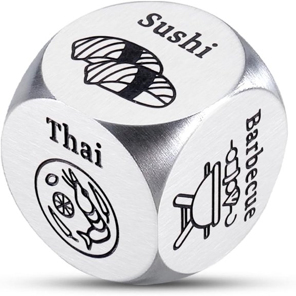 10th Tin Anniversary Wedding Gift for Her Him Him Her Anniversary Presents Couples Date Night Gift Boyfriend Funny Date Night Ideas Gifts Food Decision Dice Bridal Shower Gifts Easter Basket Stuffers