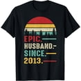 thumbnail image 1 of 10th Wedding Anniversary for Him Epic Husband Since 2013 T-Shirt, 1 of 3