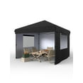thumbnail image 1 of 10x 10 FT Pop Up Canopy Tent, Outdoor Pop Up Commercial Canopy with 3 Removable Sidewalls, Heavy Duty Commercial Instant Tent for Farmer Market, Craft Fair, Event, Vendor, 7 Colors Available, 1 of 1
