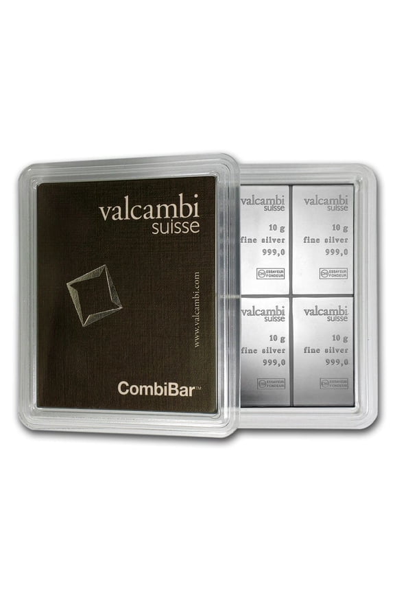 10x 10 gram Silver Bar - Silver CombiBar?? (w/Assay)
